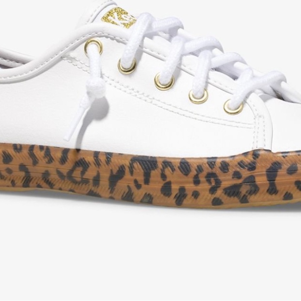Keds White Sneakers with Leopard Print Sole - Picture 13 of 13